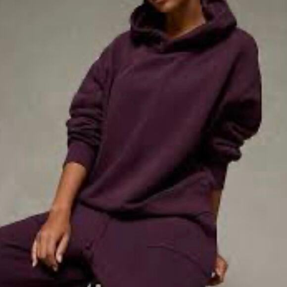 Aerie stunning plum purple Jet Setter Hoodie Sz S (out of stock set) - Picture 2 of 16